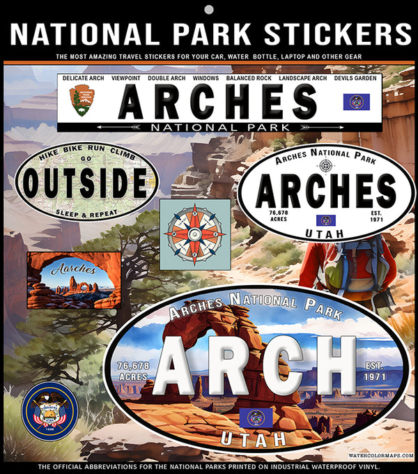 ARCHES National Park Stickers