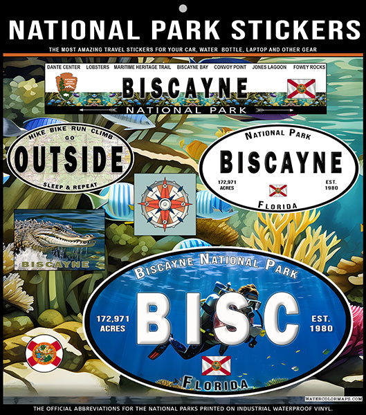 BISCAYNE National Park Stickers