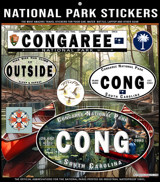 Congaree National Park Stickers