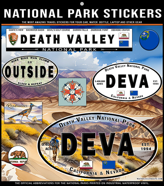 DEATH VALLEY National Park Stickers