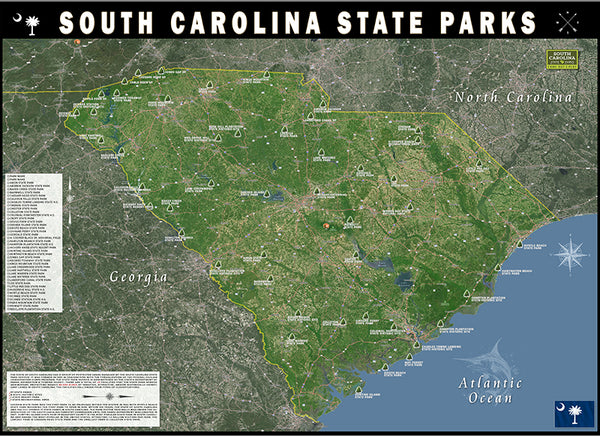 South Carolina State Parks Map